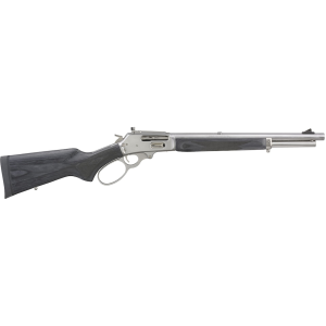 Marlin 1895 Trapper Lever Action Rifle 45-70 Government 16.1" Stainless Threaded Barrel Stainless Frame Gray Field Stock