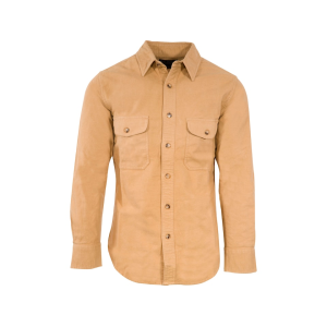 MIDWAYUSA Men's Chamois Long Sleeve Shirt Buckskin XL