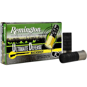 Remington Ultimate Defense 12 Gauge Ammo 2-3/4 #00 Buckshot 9 Pellets Box Of 5 ington Ultimate Defense 12 Gauge 2-3/4 #00 Buckshot 9 Pellets Box Of 5 Ammo