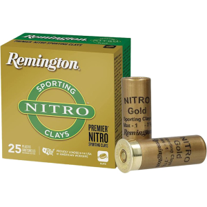 Remington Premier Nitro Sporting Clays 12 Gauge Ammo 2 3/4 #7.5 Lead Shot 7/8 Oz Case Of 250 (10 Boxes Of 25) ington Premier Nitro Sporting Clays 12 Gauge 2 3/4 #7.5 Lead Shot 7/8 Oz Case Of 250 (10 Boxes Of 25) Ammo