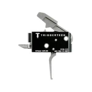 TRIGGERTECH Competitive Primary Trigger Group Flat Bow AR-15 Two Stage Silver