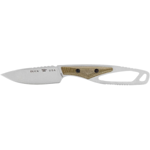 Buck Knives PakLite Cape Pro Fixed Blade Knife 2.75" Drop Point CPM S35VN Stonewashed Blade Micarta Handle Green