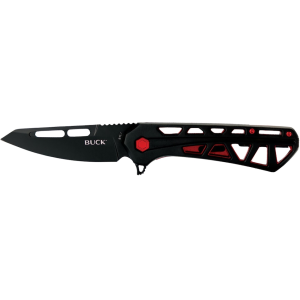 Buck Knives 811 Trace Ops Folding Knife 3.23" Tanto Point 7Cr17MoV Black Blade Anodized Aluminum Handle Black