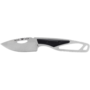 Buck Knives PakLite Hide Fixed Blade Knife 2.75" Drop Point 420HC Satin Blade Nylon Handle Black