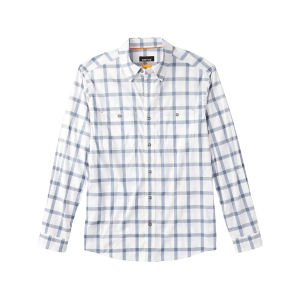 ORVIS Men's River Guide 2.0 Long Sleeve Shirt Blue Haze/White Medium