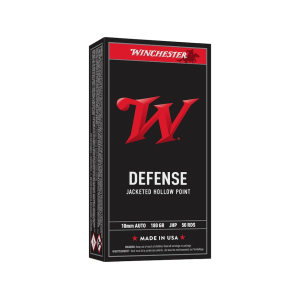 Winchester Defense 10mm Auto Ammo 180 Grain Jacketed Hollow Point Case of 500 (10 Boxes of 50)