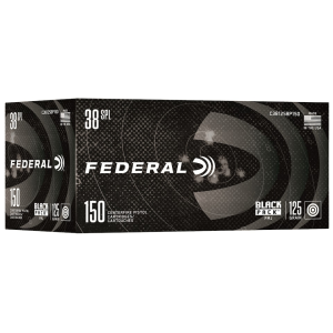 Federal Black Pack 38 Special Ammo 125 Grain Full Metal Jacket Box of 150 - Federal Premium