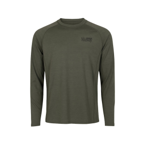 MidwayUSA Men's Lightweight Performance Series Long Sleeve Merino Wool Base Layer Shirt Loden Medium