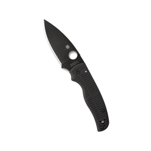 Spyderco Shaman Salt Pocket Knife 3.58" Drop Point CPM MagnaCut Black Blade G-10 Handle Black