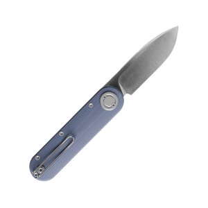 Vosteed Corgi-V Pocket Knife 2.95"  Drop Point Bohler N690 Satin Blade G-10 Handle Blue