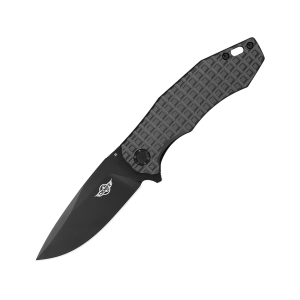 Oknife Oknife Spurdog Assisted Opening Pocket Knife 3" Drop Point D2 Black Blade Aluminum Handle Gray - $59.99 at MidwayUSA