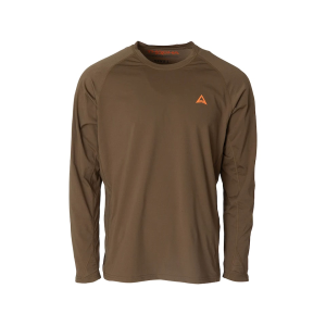 THACHA GEAR Men's L-1 Lightweight Long Sleeve T Shirt Brown Oak Large