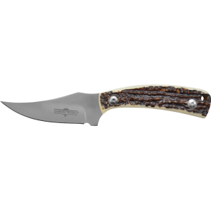 Camillus Western Crosstrail Fixed Blade Knife 3.25" Clip Point 420 Satin Blade Bone Handle