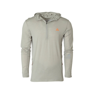 Thacha Gear Men's L-1 Lightweight Merino Hoodie Gray Medium