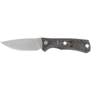 Gerber Convoy Fixed Blade Knife 3.9" Drop Point 440 Stonewashed Blade Micarta Handle Morel Brown