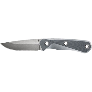Gerber Terracraft Fixed Blade Knife 3.9" Drop Point CPM S30V Stonewashed Blade G-10 Handle Gray