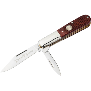Boker Knives Boker Knives BLD Barlow Pocket Knife 2.68" Clip Point, Drop Point D2 Satin Blade Bone Handle Brown - $59.46 at MidwayUSA