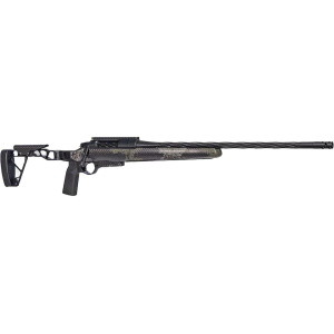 Seekins Precision HAVAK SLAM Bolt Action Rifle 6.5 PRC 21" Fluted Black Threaded Barrel Black Frame Mountain Shadow Folding Stock