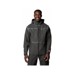COLUMBIA Men's PFG Force XII ODX Rain Jacket Black Medium