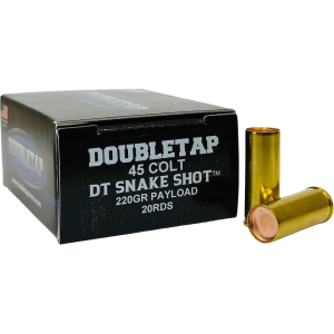 DoubleTap DT SnakeShot 45 Colt (Long Colt) Ammo 220 Grain Wadcutter and Shot Box of 20