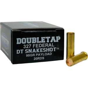 DoubleTap DT SnakeShot 327 Federal Magnum Ammo 95 Grain Wadcutter and Shot Box of 20