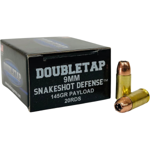 bleTap SnakeShot Defense 9mm Luger 145 Grain Jacketed Hollow Point And Shot Box Of 20 Ammo