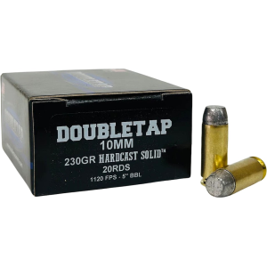 bleTap Hardcast Solid 10mm Auto 230 Grain Flat Nose Box Of 20 Ammo