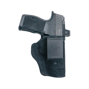 Galco Stow-N-Go IWB Holster Right Hand FN 503, M&P Shield Optics Ready Leather Black - Galco