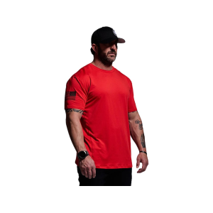 BORN PRIMITIVE Men's Range Flag Short Sleeve Crew Neck T Shirt Range Master Red 2XL