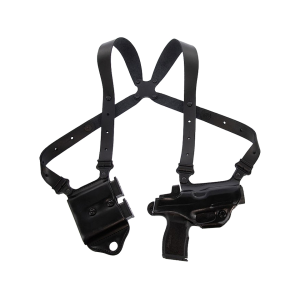 Galco Miami Classic II Shoulder Holster Right Hand Sig Sauer P365 Xmacro, P365 Fuse Optics Ready Leather Black - Galco