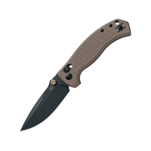 Fox Knives Anzu Pocket Knife 3.15" Drop Point CPM MagnaCut Black PVD Blade Aluminum Handle Bronze - Fox Knives