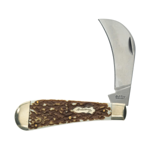Uncle Henry 16UH Hawkbill Pruner Folding Knife 3" Hawkbill 7Cr17MoV Stainless Polished Blade Polymer Handle Brown - Uncle Henry