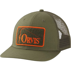ORVIS Men's Ripstop Covert Trucker Hat Tarragon One Size Fits Most