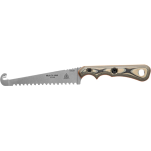 TOPS Knives Muley Bone Saw 4.25" 154CM Blade G-10 Handle Brown - Tops Knives
