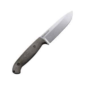 Bradford Knives Guardian 5.5 3D Fixed Blade Knife 5.05" Drop Point N690 Stonewashed Blade Micarta Handle OD Green - Bradford Knives