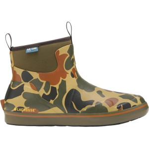 LaCrosse Men's Alpha 6" Deck Boots Rubber Hardwoods Duck Camo 10.5 D