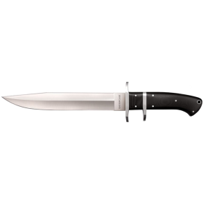 Cold Steel San Mai Black Bear Classic Fixed Blade Knife 8.25" Clip Point VG-10 Satin Blade G-10 Handle Black - Cold Steel