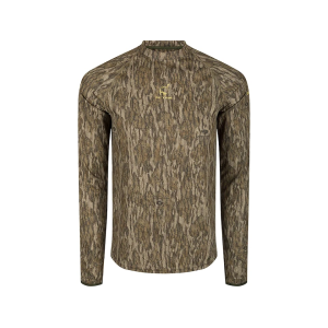 OL' TOM Men's Early Bird Performance Long Sleeve Crew Neck Shirt Mossy Oak Bottomland 2XL