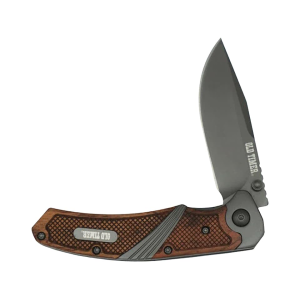 Old Timer Rosewood SA Assisted Opening Pocket Knife 3.15" Drop Point 7Cr17MoV Gray Ti-Nitride Blade Rosewood Handle Brown - Old Timer