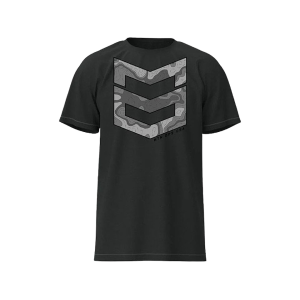 MTN OPS Men's Terrain Short Sleeve Crew Neck T Shirt Heather Charcoal Medium
