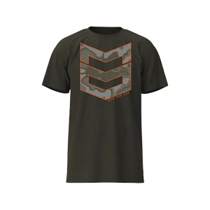 MTN OPS Men's Terrain Short Sleeve Crew Neck T Shirt Heather Military Large
