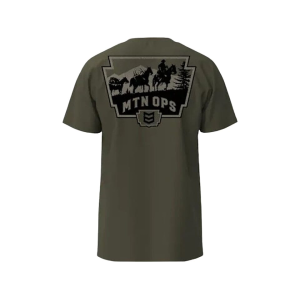 MTN OPS Men's Pack Line Short Sleeve Crew Neck T Shirt Army Green 2XL
