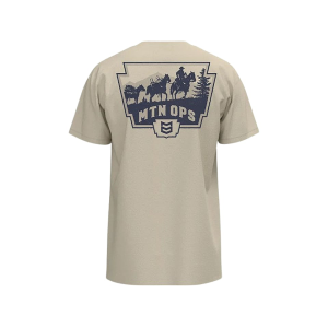 MTN OPS Men's Pack Line Short Sleeve Crew Neck T Shirt Natural 2XL