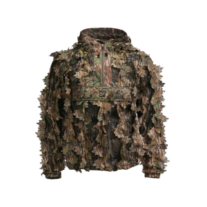 BLOCKER OUTDOORS Men's Finisher Leafy Quarter Zip Jacket Mossy Oak Greenleaf Large/XL