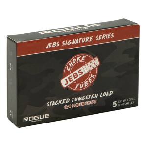 Rogue Jebs Signature Series Turkey TSS 12 Gauge Ammo 3-1/2" #8 and #9 Tungsten Shot 2 1/2 oz Box of 5