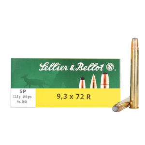 Sellier & Bellot 9.3x72mm Rimmed Ammo 193 Grain Jacketed Soft Point Box Of 20 lier & Bellot 9.3x72mm Rimmed 193 Grain Jacketed Soft Point Box Of 20 Ammo