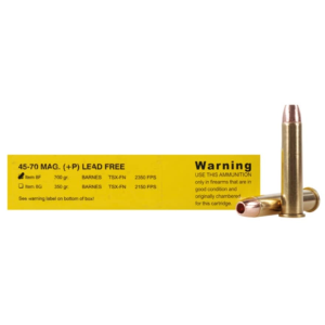 falo Bore 45-70 Government 300 Grain Barnes Triple-Shock X Solid Hollow Point Lead Free Box Of 20 Ammo