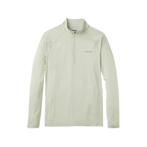 ORVIS Men's Dricast Quarter Zip Shirt Celadon 2XL