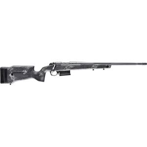 Bergara B-14 Crest Bolt Action Rifle 6.5 PRC 20" Fluted Sniper Gray Threaded Barrel Cerakote Sniper Gray Frame Black/Gray Camo Raised Comb Stock
