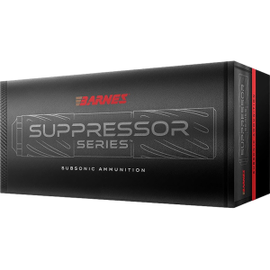 Barnes Suppressor Series Subsonic 308 Winchester Ammo 205 Grain Sierra GameKing Jacketed Hollow Point Box of 20 - Barnes